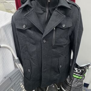 Men's Black Military Field Jacket